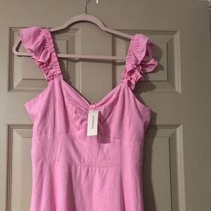 Francesca's Collections Pink Mini Dress